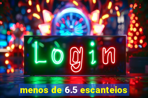 menos de 6.5 escanteios