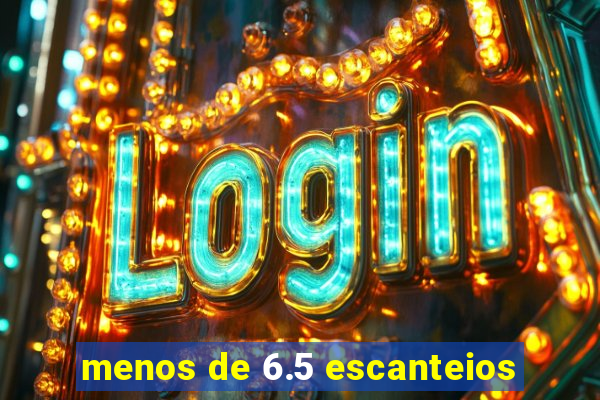 menos de 6.5 escanteios