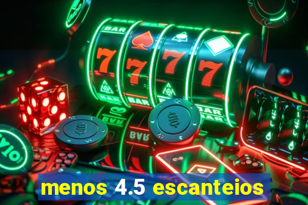 menos 4.5 escanteios