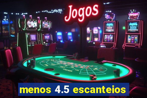 menos 4.5 escanteios