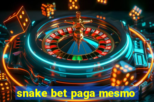 snake bet paga mesmo