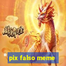 pix falso meme