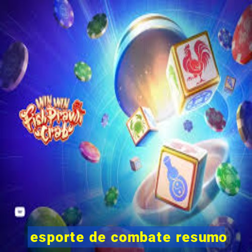 esporte de combate resumo