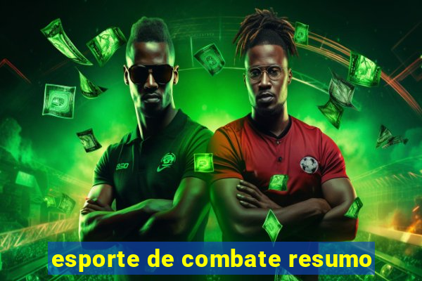 esporte de combate resumo