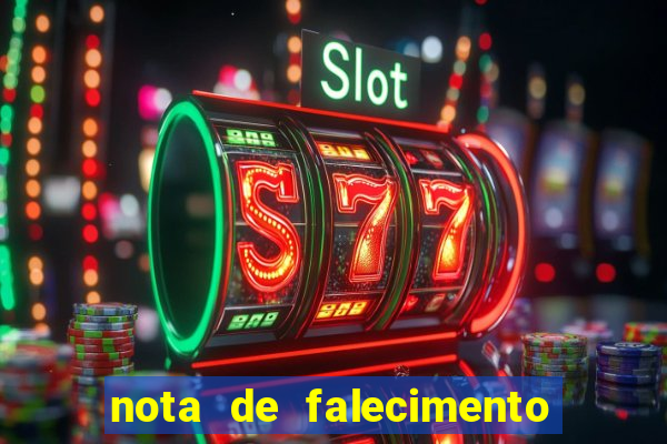 nota de falecimento a tribuna santos hoje