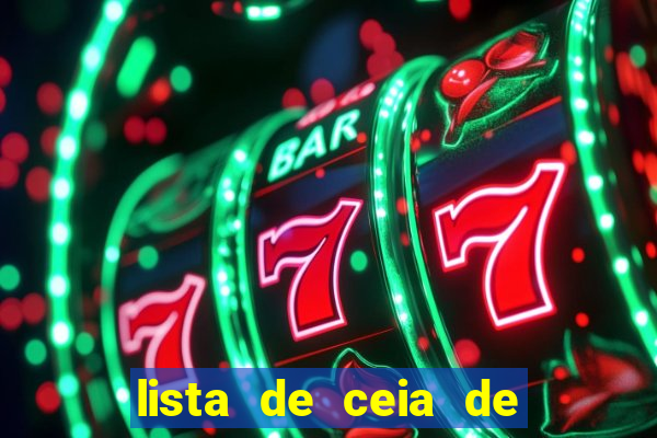 lista de ceia de natal para 20 pessoas