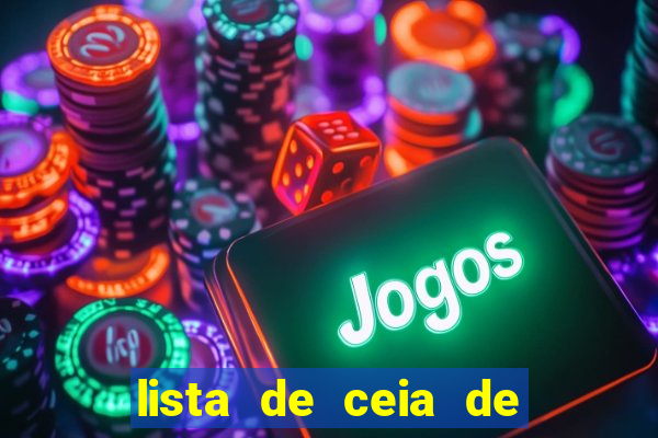 lista de ceia de natal para 20 pessoas