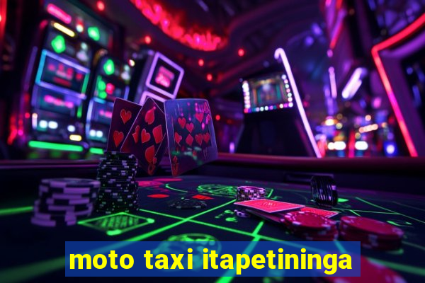 moto taxi itapetininga