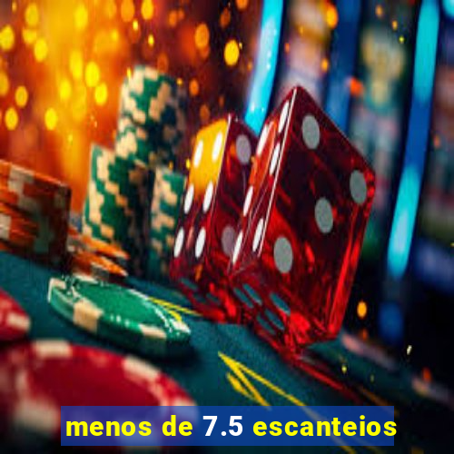 menos de 7.5 escanteios