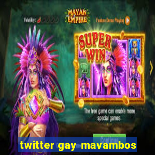 twitter gay mavambos