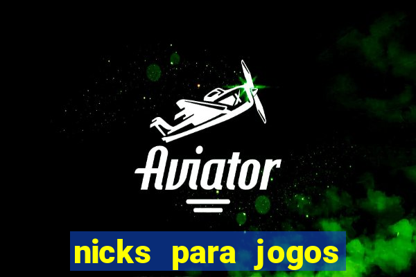 nicks para jogos de tiro