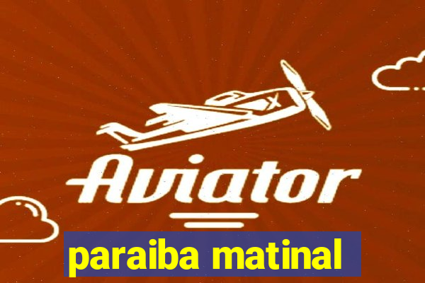 paraiba matinal