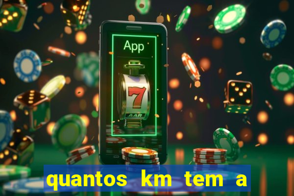quantos km tem a serra de santos