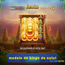 modelo de bingo de natal