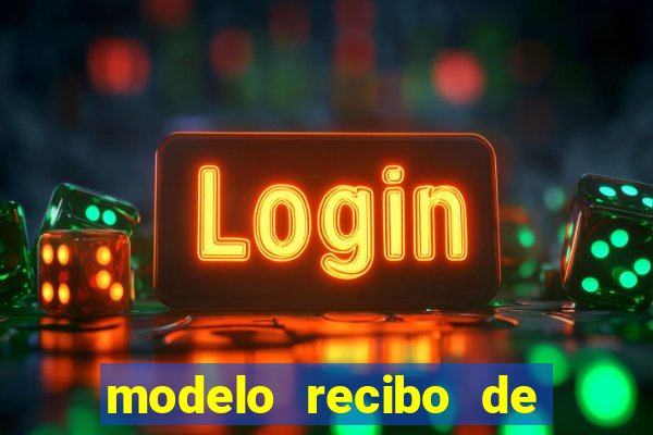 modelo recibo de pagamento autonomo