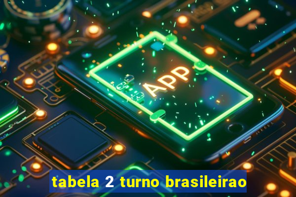 tabela 2 turno brasileirao