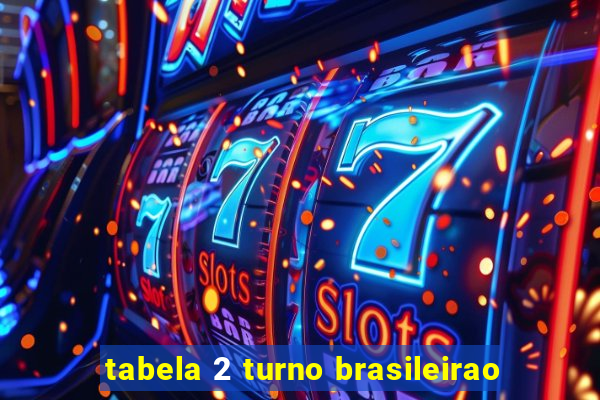 tabela 2 turno brasileirao
