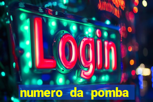 numero da pomba jogo do bicho