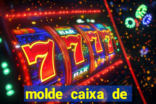 molde caixa de baralho png