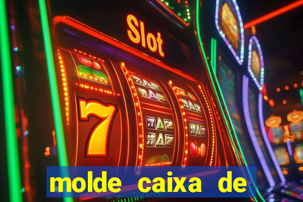molde caixa de baralho png