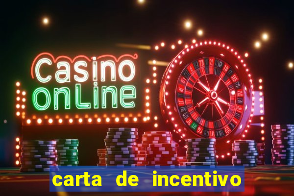 carta de incentivo para alunos