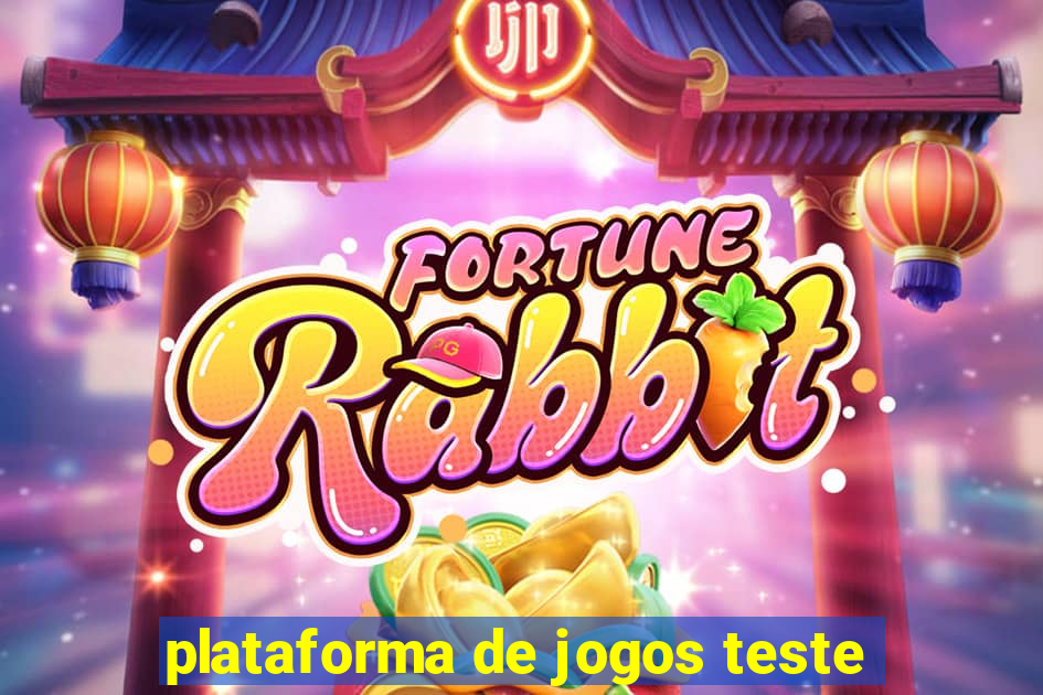 plataforma de jogos teste