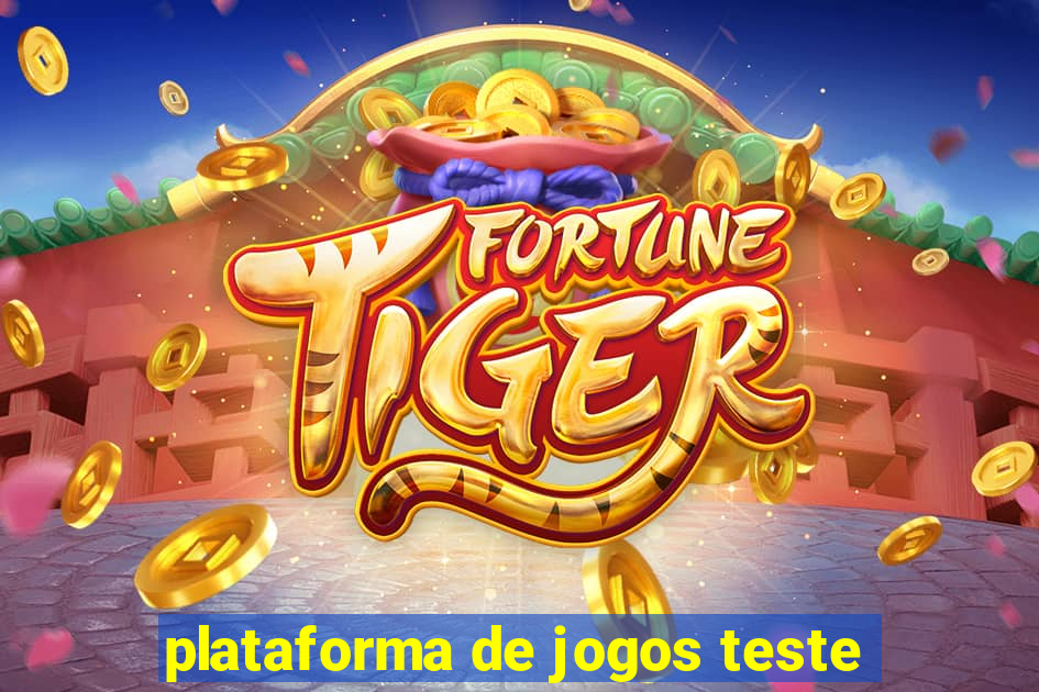 plataforma de jogos teste