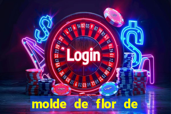 molde de flor de eva grande para imprimir