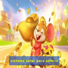 sistema solar para colorir