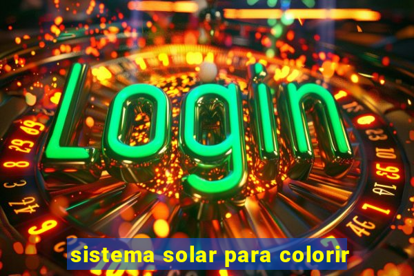 sistema solar para colorir