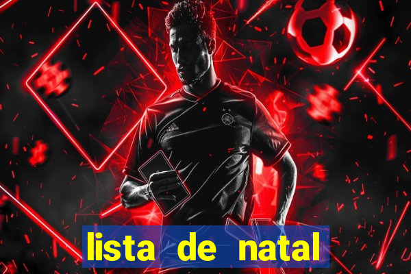lista de natal para imprimir