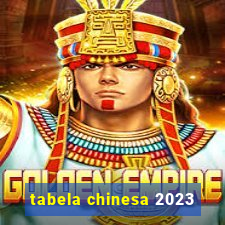 tabela chinesa 2023