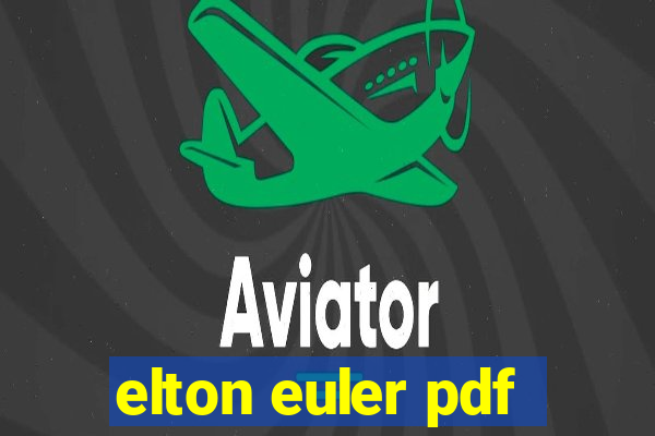 elton euler pdf