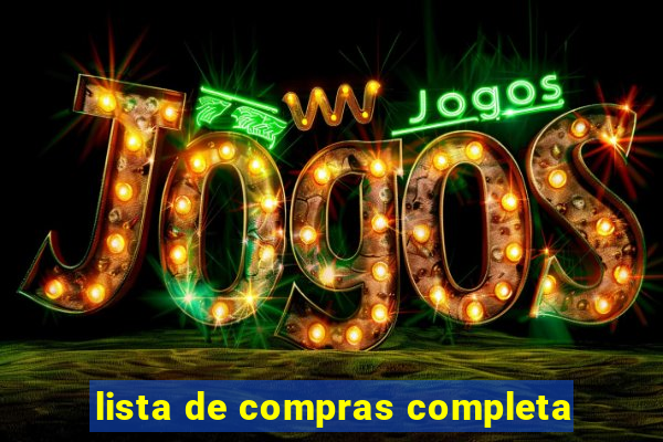 lista de compras completa