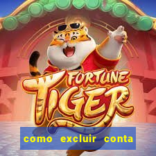 como excluir conta de jogos de aposta