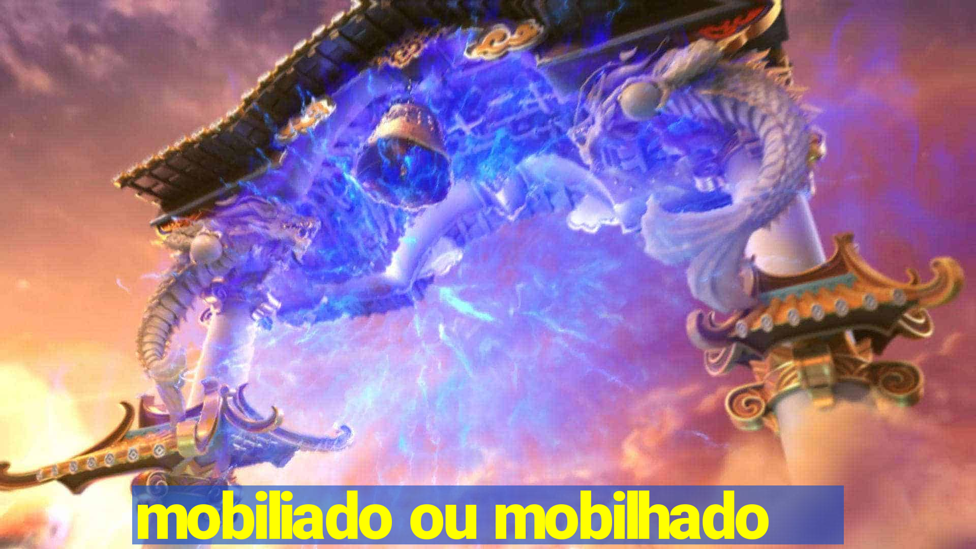 mobiliado ou mobilhado