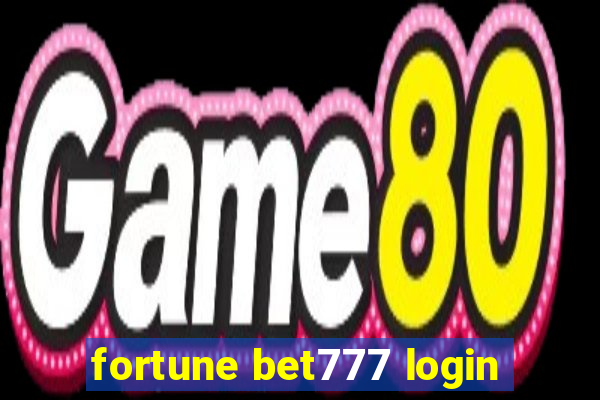 fortune bet777 login