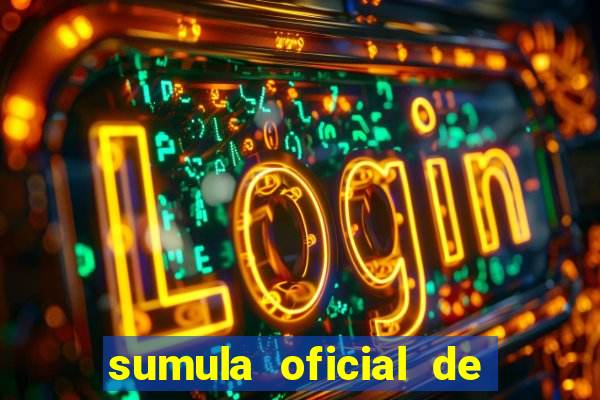 sumula oficial de futebol 7 society excel