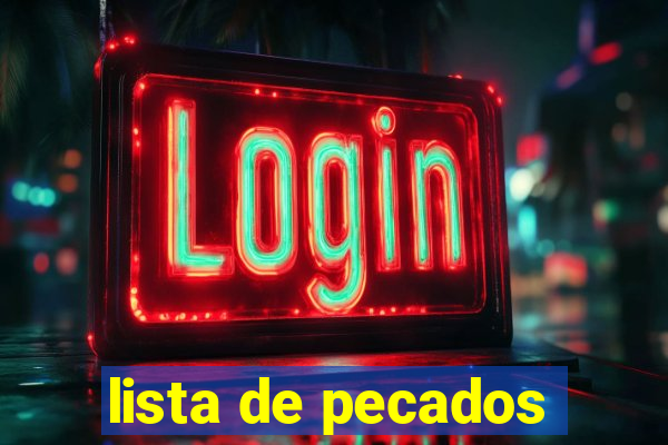 lista de pecados