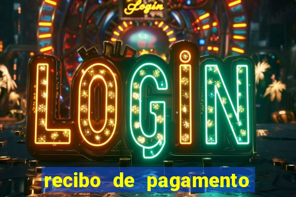 recibo de pagamento modelo word