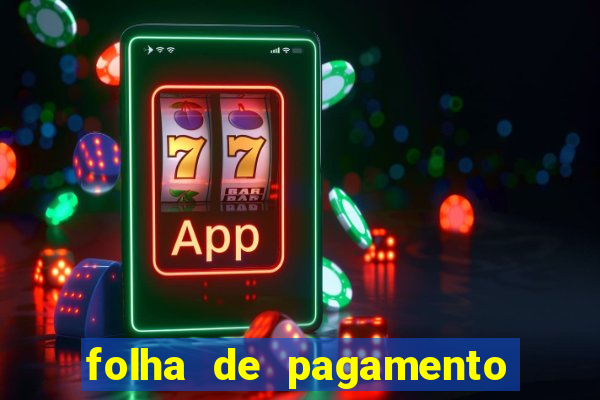 folha de pagamento para preencher word