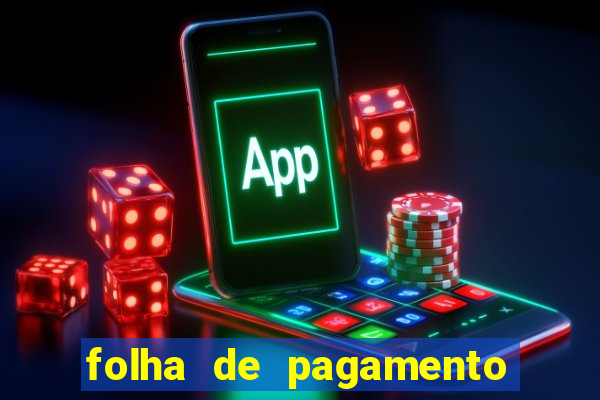 folha de pagamento para preencher word