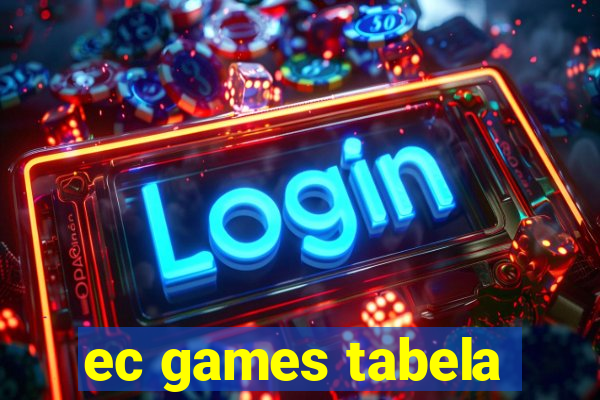 ec games tabela