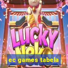 ec games tabela