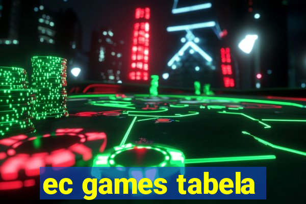 ec games tabela