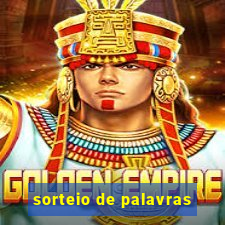 sorteio de palavras