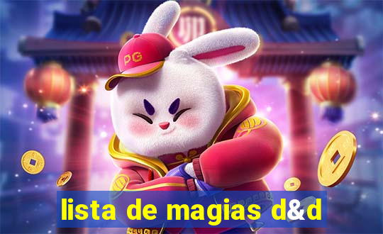 lista de magias d&d