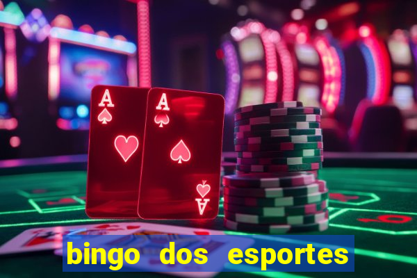 bingo dos esportes para imprimir