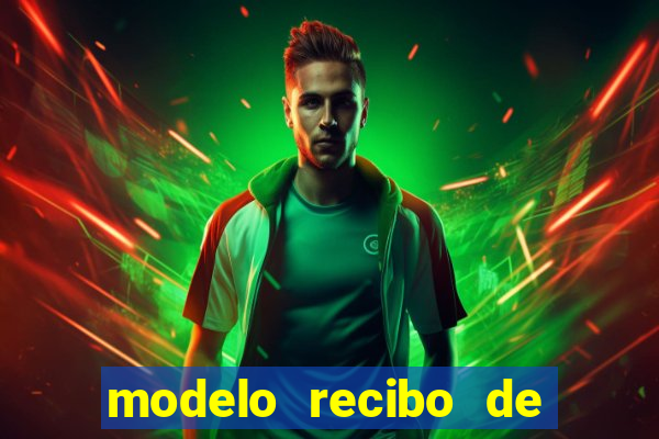 modelo recibo de pagamento word