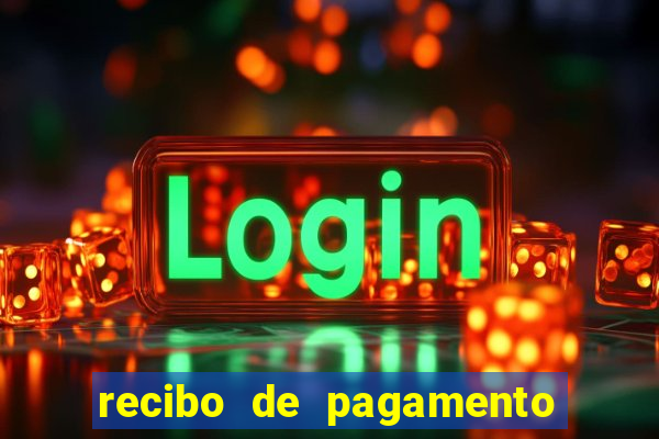 recibo de pagamento simples word